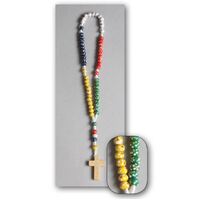 Rosary Wood Multicoloured 7mm Beads