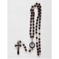Rosary Necklace Wood (Boxed) - Mary Mackillop 5mm