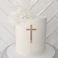 Cake Fropper Cross (100mm) - Silver
