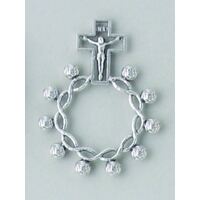 Rosary Ring Metal Silver