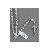 Rosary Sterling Silver - 5mm beads
