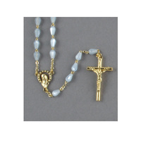 Rosary Imitation Mother of Pearl Beads