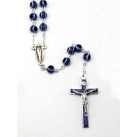 Rosary Cat's Eye Blue - 7m Beads