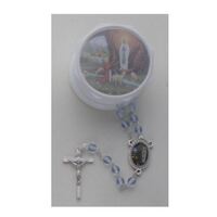 Rosary Glass Boxed Lourdes - 7mm Beads