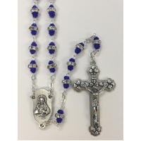 Rosary Crystal Beads w/metal Rings