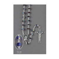 Rosary Crystal Beads w/capping (7 mm)