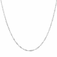 Sterling Silver Singapore Link Chain (0.05 grams p/cm)