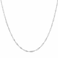 Sterling Silver Singapore Link Chain (0.07 grams p/cm)