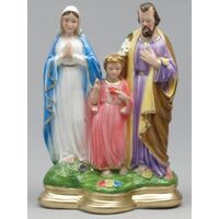 Statue Plaster Holy Family (30cm)