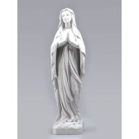 Marble Statue- Lourdes White Finish 52cm