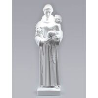 Marble Statue- St Anthony White Finish 56cm