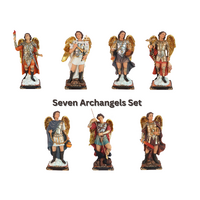 Seven Archangel Statues Resin Set - 300mm