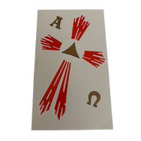 Transfer Red Cross (220mm) - Water