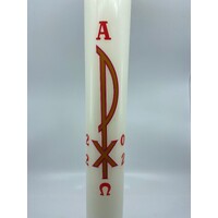 Plastic Tube Paschal Candle with Pax & Numbers 600 x 80mm (24 x 3)