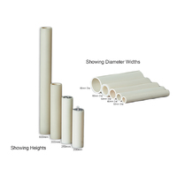 Plastic Candle Tube 80mm (3") Diameter