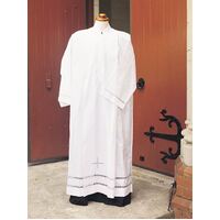 Alb with Lace Pattern - Mixed Wool