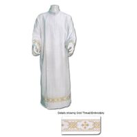 Alb with Embroided Pattern - Polyester