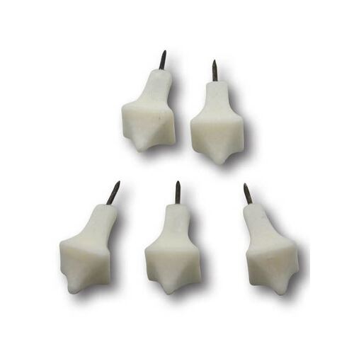 Paschal Candle Nails White Set of 5