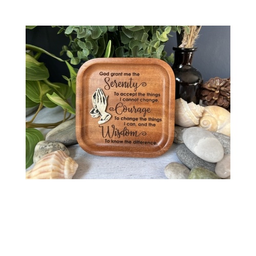 Prayer Cedar Tray - Serenity