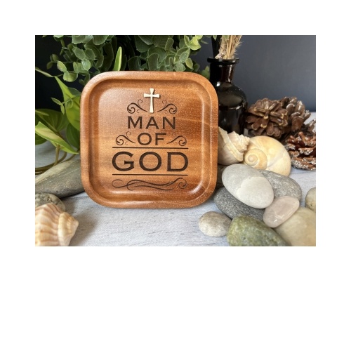 Prayer Cedar Tray - Man of God