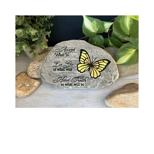 Garden Stone Engraved - Accept What is..