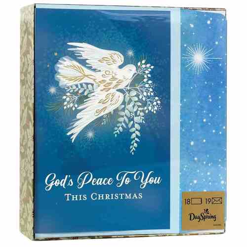 Christmas Boxed Cards: God's Peace Dove (18 cards)