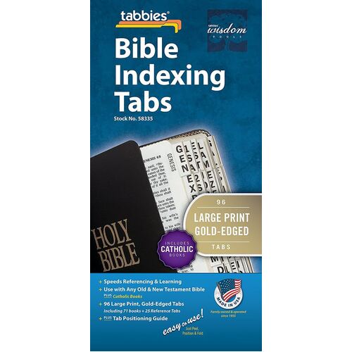 Bible Tabs Catholic Gold Large Print