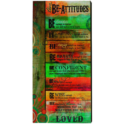 Teen Be-Attitudes Wall Plaque