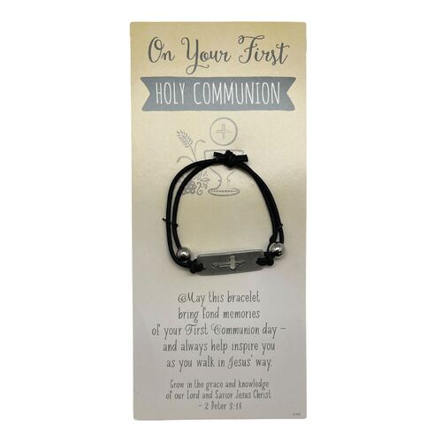 Communion Stretch Bracelet - Black 