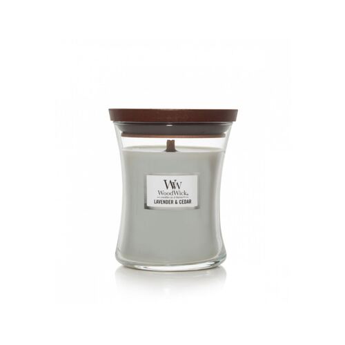 WoodWick Candle Medium - Lavender & Cedar