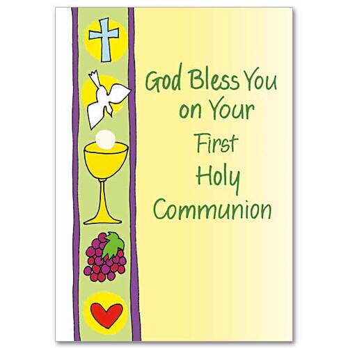 Card - God Bless You on your First Holy Communion