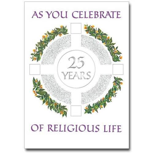 Card - 25th Religious Profession Anniversary