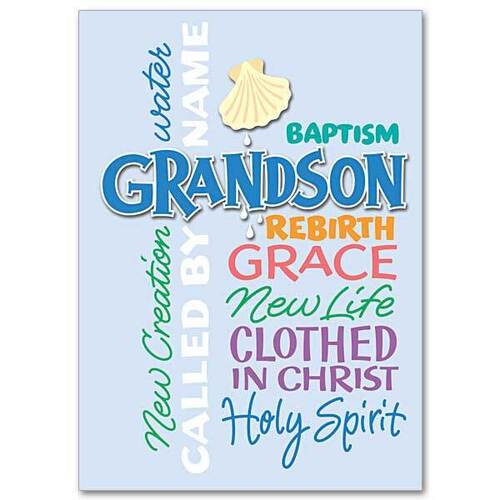 Card - Baptism Grandson