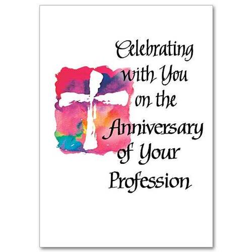 Card - Religious Profession Anniversary