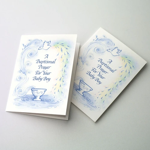 Card - A Baptismal Prayer For Your Baby Boy