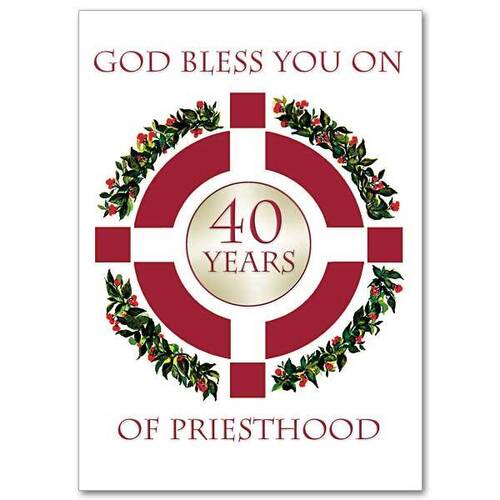 Card - 40th Priest Ordination Anniversary
