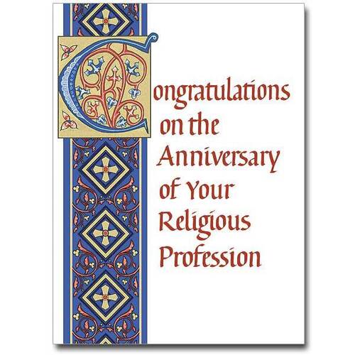 Card - Religious Profession Anniversary