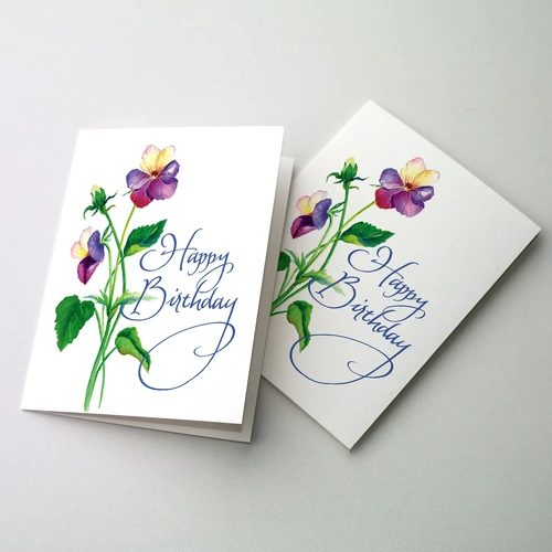 Card - Happy Birthday Flowers