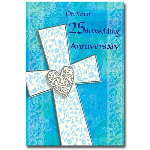 Card - 25th Wedding Anniversary