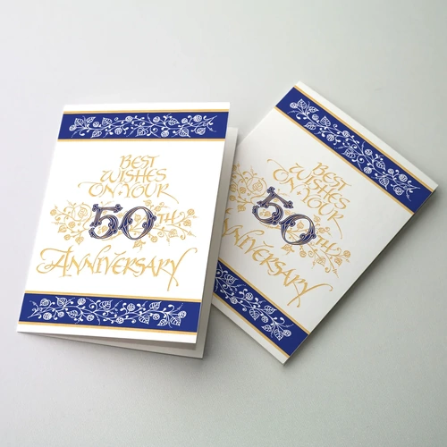 Card - Best Wishes on Your 50th Anniversary