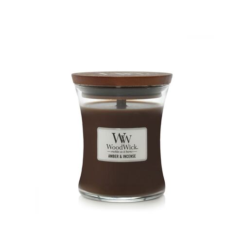 WoodWick Candle Medium - Amber & Incense