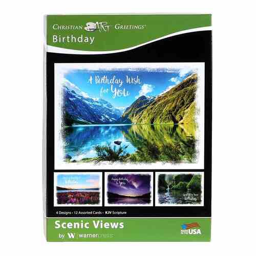Boxed Cards Birthday Scenic Views