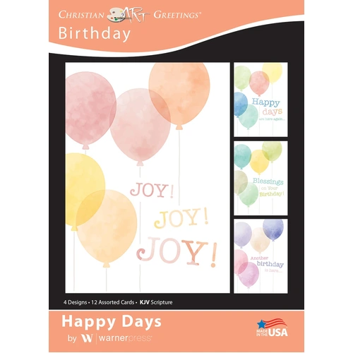Boxed Cards Birthday - Happy Days KJV