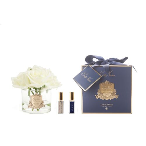 Five Rose Ivory White Perfumed Flower