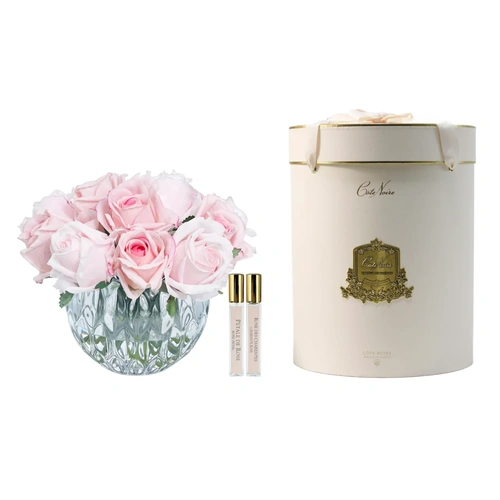 Thirteen Mixed Pink Rose Bud Perfumed Flower Bouquet