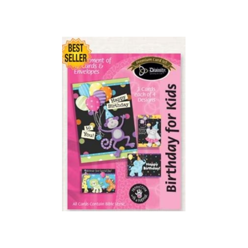 Boxed Cards Birthday For Kids Party Animals