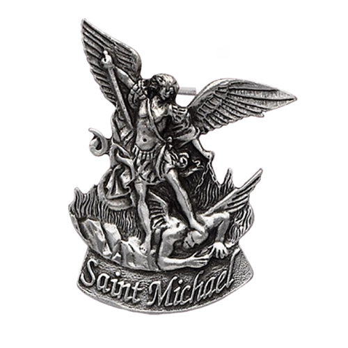Visor Clip Pewter St Michael