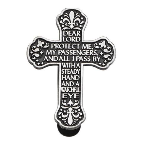 Visor Clip Pewter -Dear Lord
