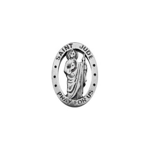 Lapel Pin St Jude (Carded) - Pewter