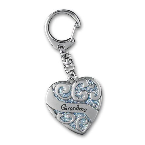Keyring Heart Sparkles - Grandma